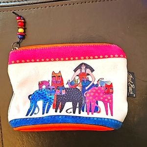 Laurel Burch Cats Cotton Cosmetic Bag